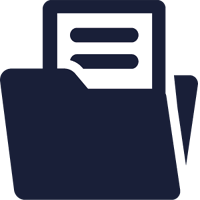 Icon eines Ordners als Symbol für Daten