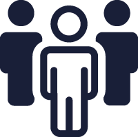 Icon mit einer Personengruppe